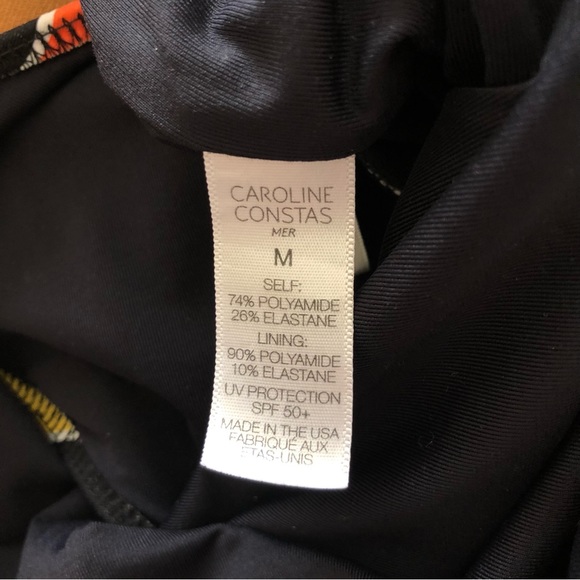 CAROLINE CONSTAS Aristi Scoop Back Striped One Piece Swimsuit M - Picture 7 of 7